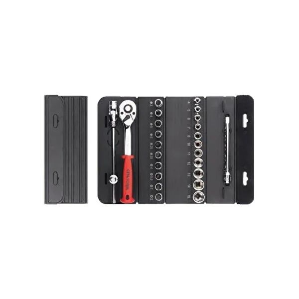 15 Parça 1/4'' 6 Köşe Lokma Takımı (Pratik Çanta)