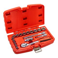 18 Parça 3/8'' 6 Köşe Lokma Takımı