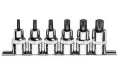6 Parça 1/2'' XZN Uçlu Lokma Takımı - Kısa Tip