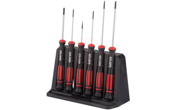 6 Parça Elektronikçi Tornavida Takımı - Düz/Yıldız