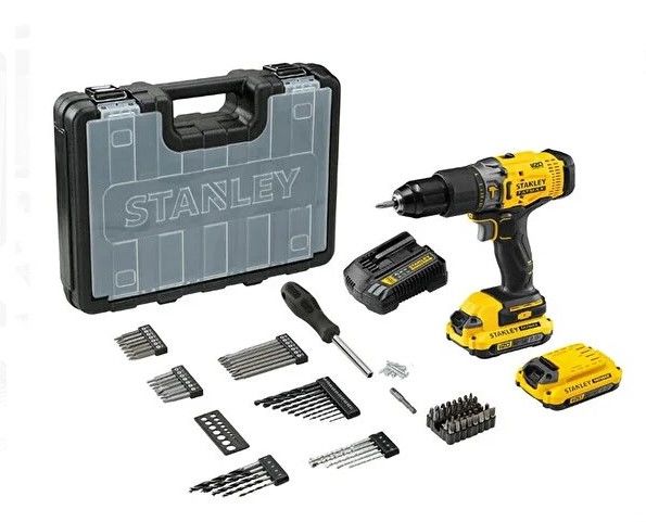 STANLEY FATMAX SCD718D2KA 18V 2AH V20 ÇİFT AKÜ DARBELİ MATKAP